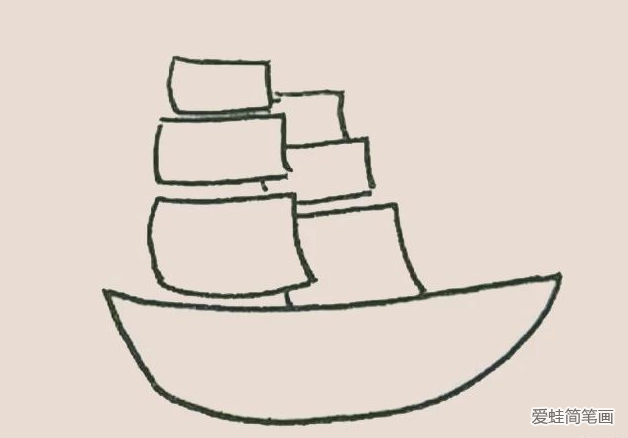 简笔画之帆船