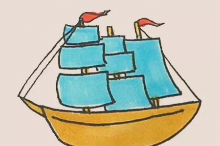 简笔画之帆船