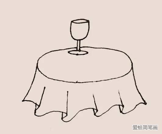 简笔画之餐桌