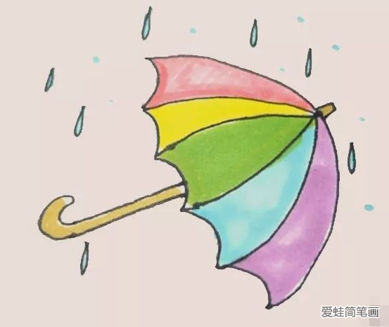 雨伞简笔画