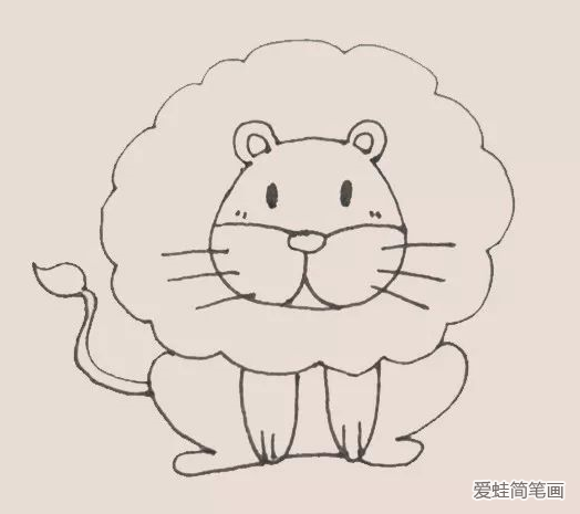 狮子简笔画