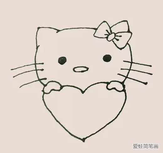 Hello kitty简笔画