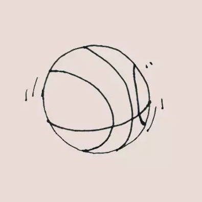 篮球简笔画