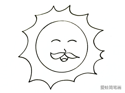 怎么画出好看的太阳公公