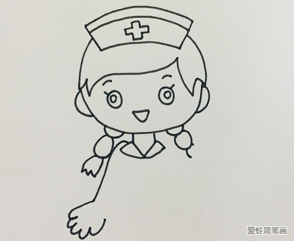 卡通护士的画法