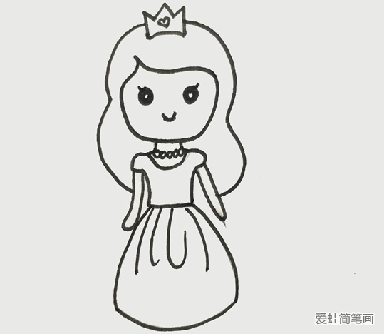 怎么画一个简单又漂亮的公主