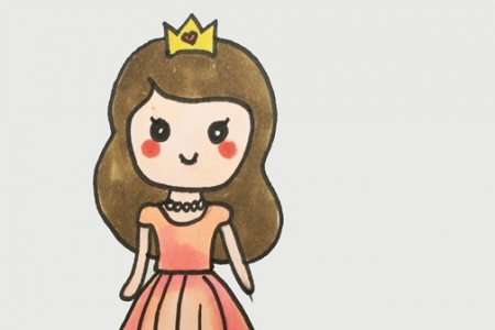 怎么画一个简单又漂亮的公主