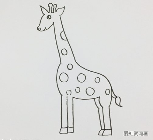 怎么画长颈鹿