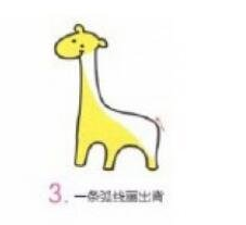 长颈鹿的简单画法