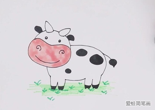 奶牛简笔画