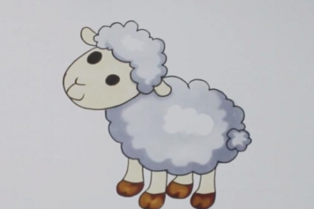 绵羊怎么画