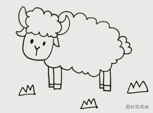 小羊怎么画简单又漂亮