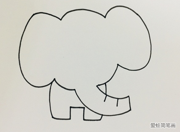 大象简笔画画法步骤
