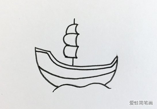 好看的帆船画法
