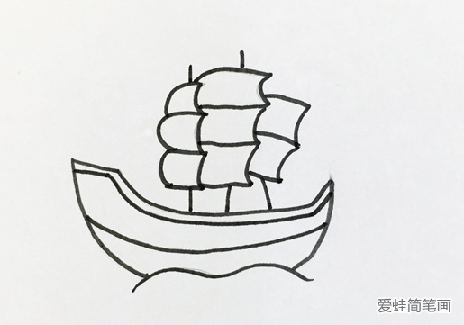 好看的帆船画法