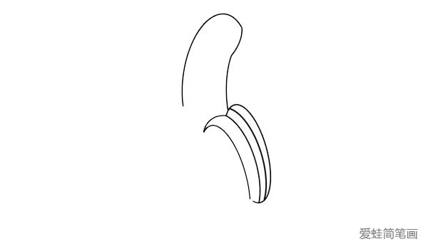 剥开的香蕉简笔画