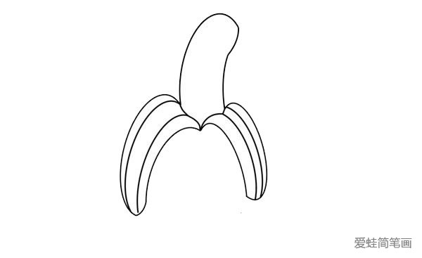 剥开的香蕉简笔画