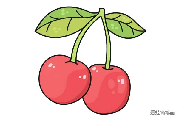 水果樱桃简笔画