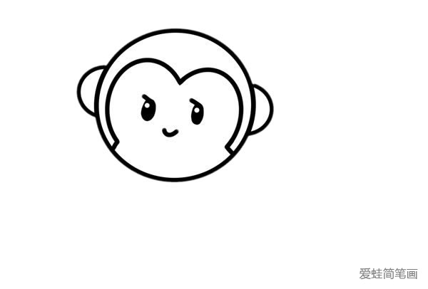 超萌小猴子简笔画