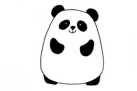 熊猫大头简笔画图片