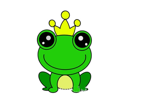 青蛙王子怎么画简笔画