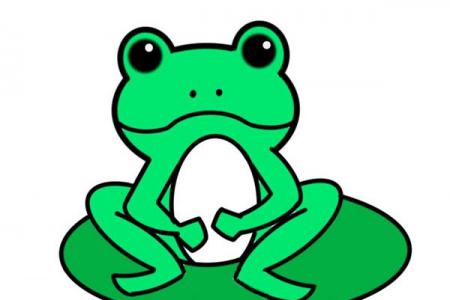 绿色青蛙简笔画