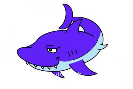 简单的鲨鱼简笔画