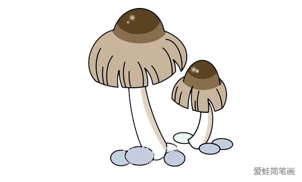 蘑菇简笔画简