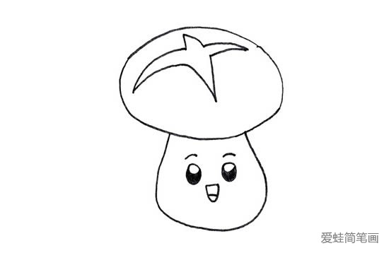 卡通香菇怎么画