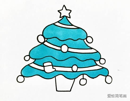 圣诞树画法简单又好画
