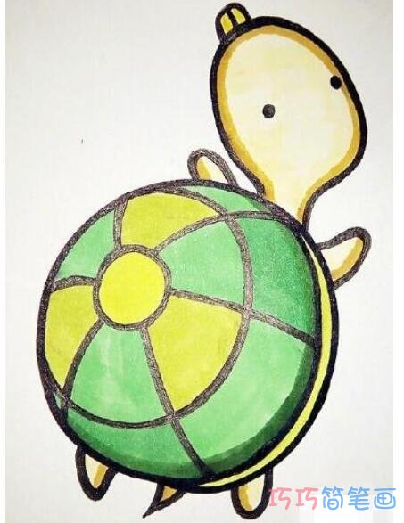 教你如何画小乌龟简笔画