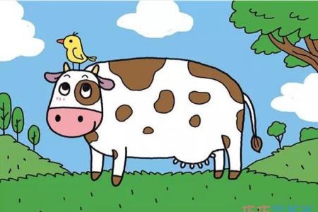 怎么绘画农场奶牛的画法