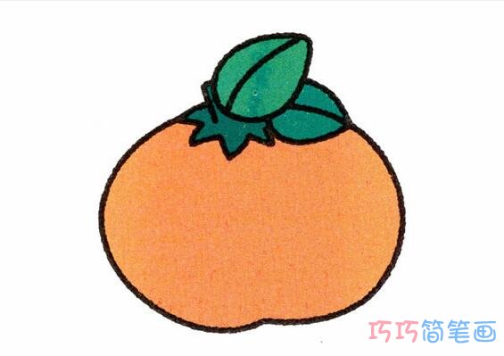 彩色橘子怎么画带步骤