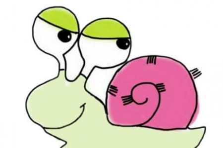 卡通蜗牛怎么画涂色简单