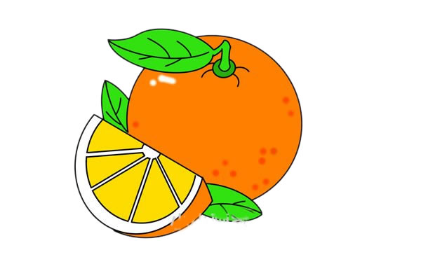 橙子怎么画简单又好看