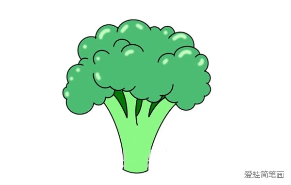 绿色蔬菜简笔画图片图片