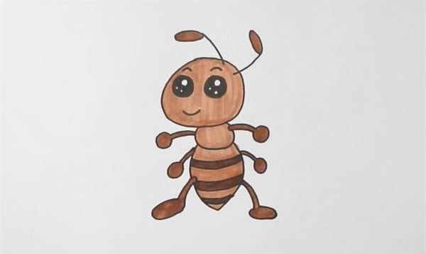 卡通蚂蚁怎么画简笔画