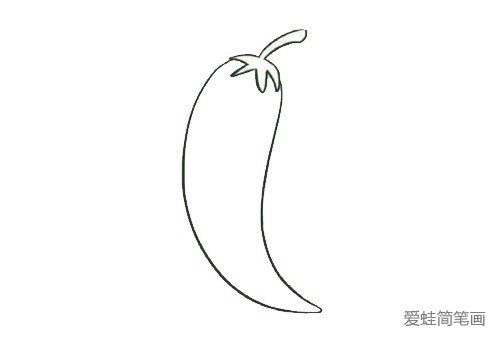 青椒简笔画 卡通图片图片