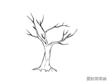 枯树的简笔画