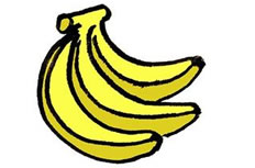 简单四步画出香蕉简笔画