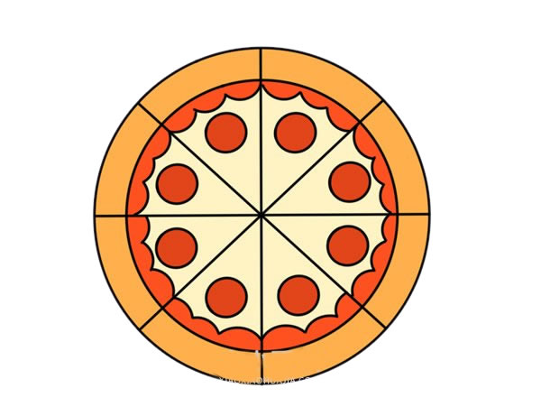 披萨简笔画