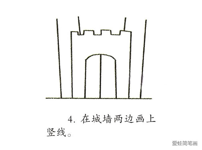 卡通城堡简笔画