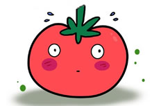 卡通西红柿简笔画