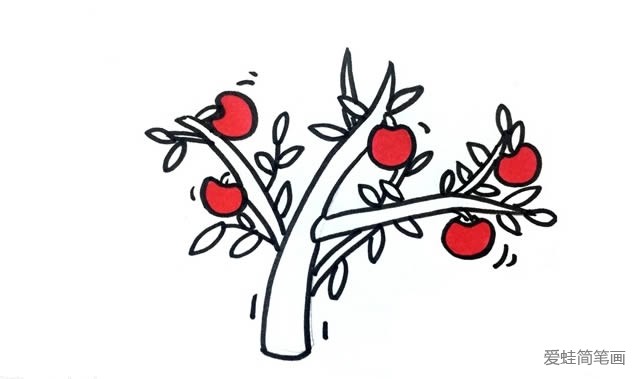 苹果树简笔画