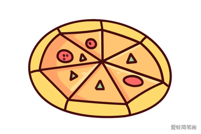 披萨简笔画