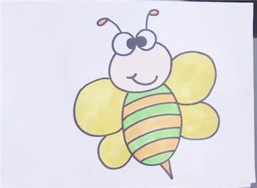 小蜜蜂简笔画