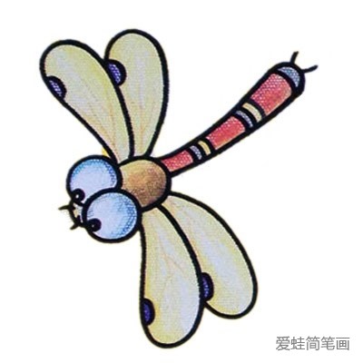 蜻蜓简笔画