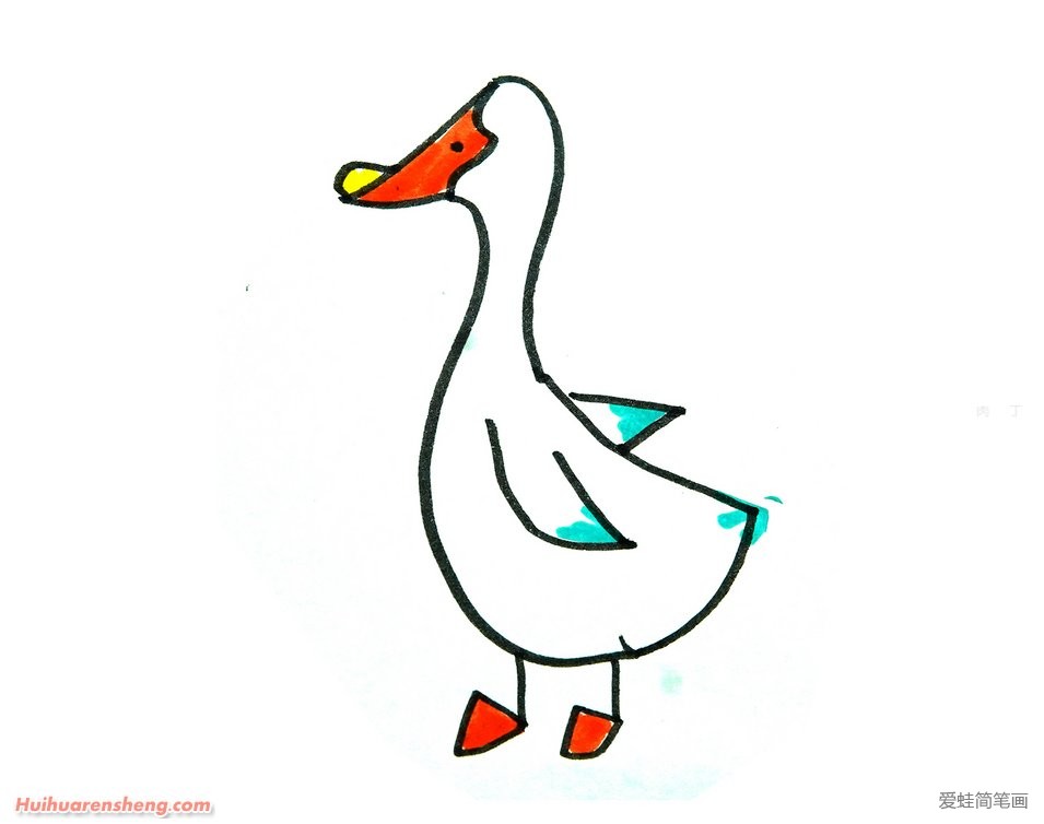 小鹅的画法图片