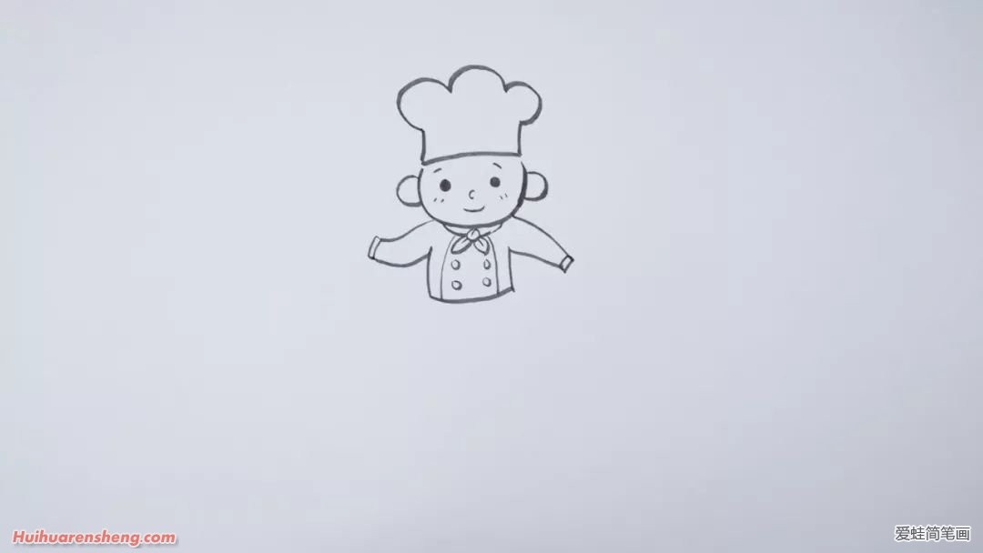 厨师简笔画