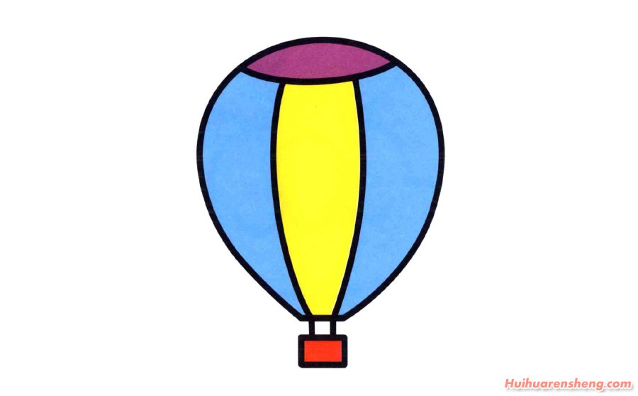 热气球简笔画